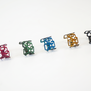 Pulsera Geométrica Azul de Cuero Artesanal