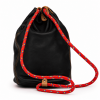 Mochila de Piel Negra Artesanal para Mujer
