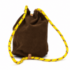 mochila de piel artesanal marrón